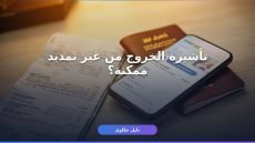 تأشيرة الخروج النهائي بدون تمديد