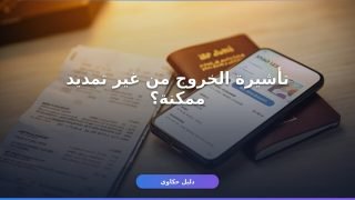 تأشيرة الخروج النهائي بدون تمديد
