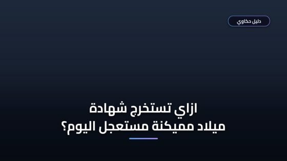 خطأ شائع بتعطل استخراج شهادة ميلاد مميكنة مستعجل — اعرفه قبل ما تقدم ⚠️