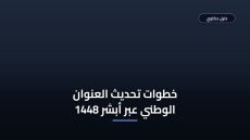 تحديث العنوان الوطني عبر أبشر 1448: الطريقة والشروط خطوة بخطوة